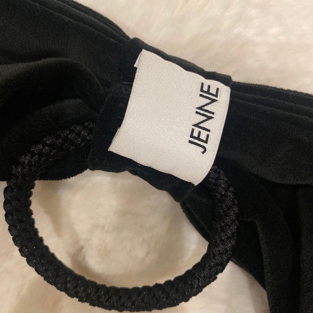 ジェンヌ　日本製別珍リボンヘアーゴム