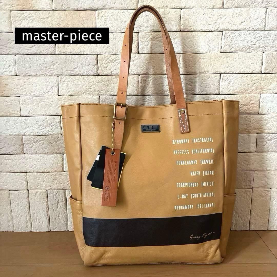 master-piece [MSPC] マスターピース 本革製トートバッグ