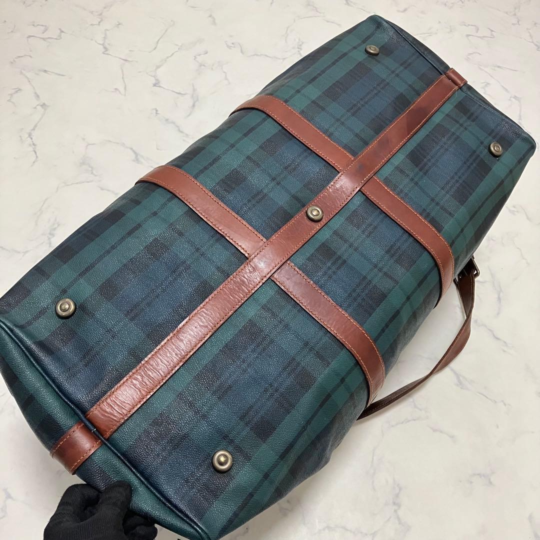 ポロ ラルフローレン ボストンバッグ 2way PVC 旅行　グリーン