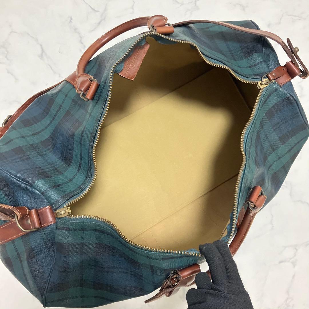 ポロ ラルフローレン ボストンバッグ 2way PVC 旅行　グリーン