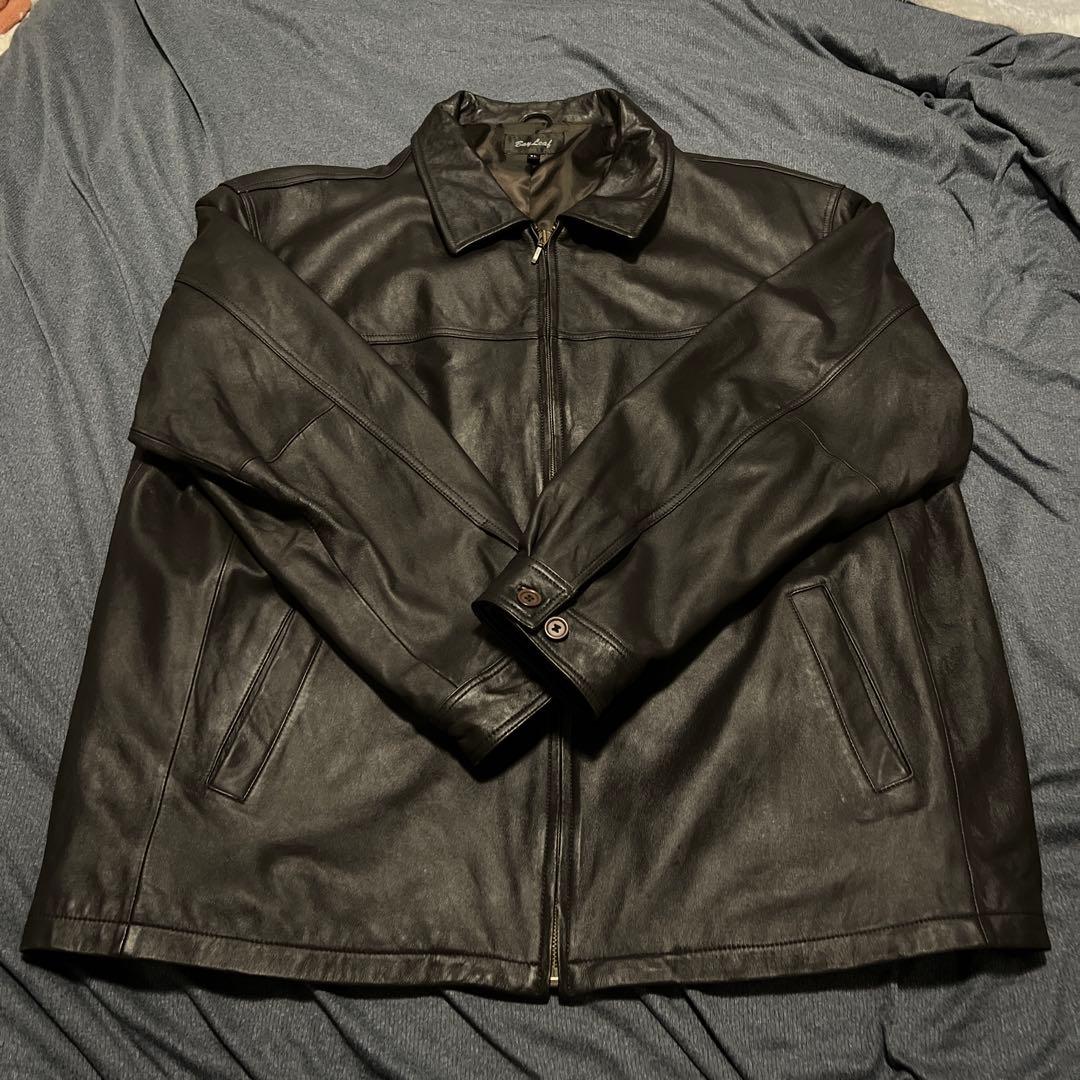レザージャケット　ダークブラウン　5l 羊革