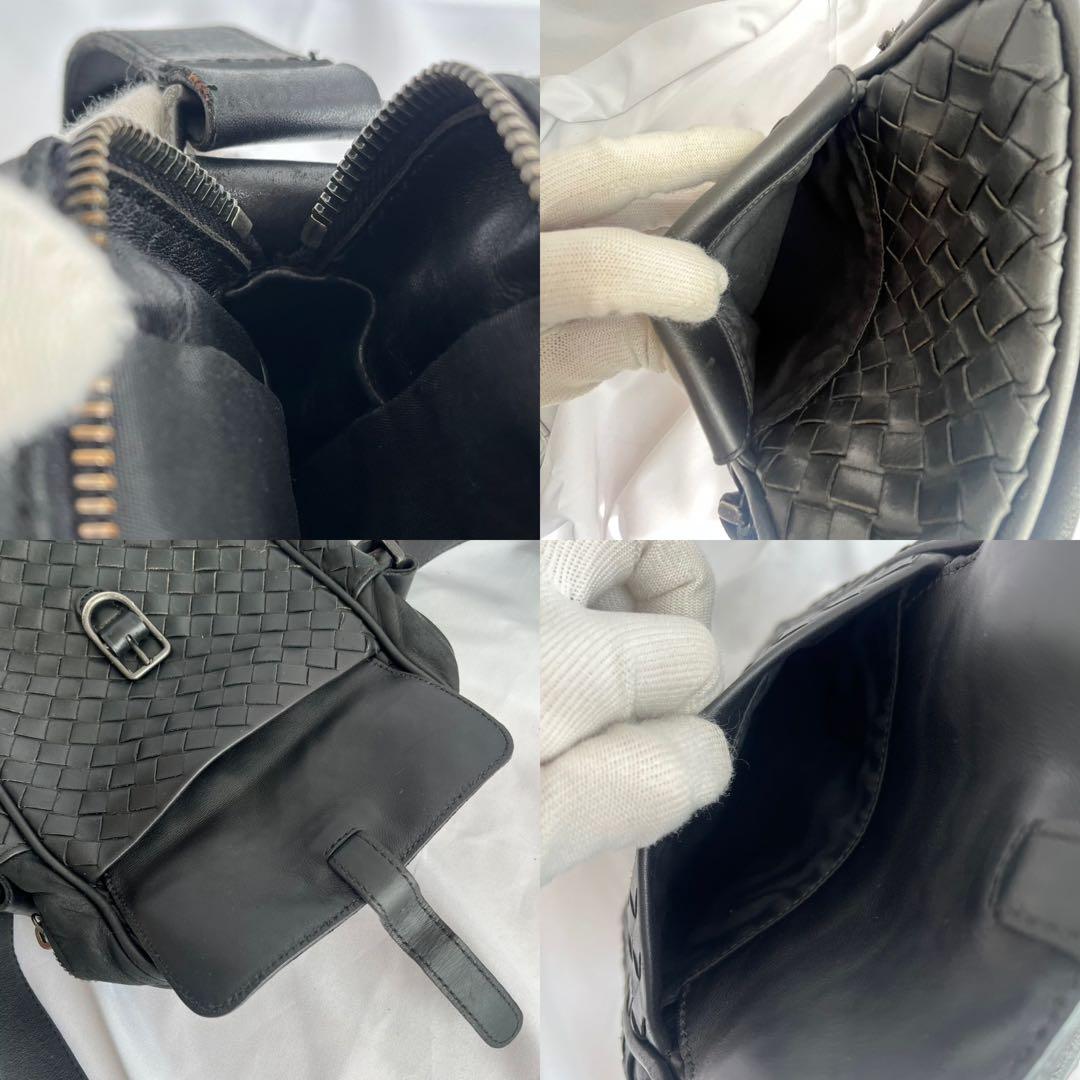 ✨️極美品✨️ BOTTGAVENETA イントレチャート ショルダーバッグ　黒