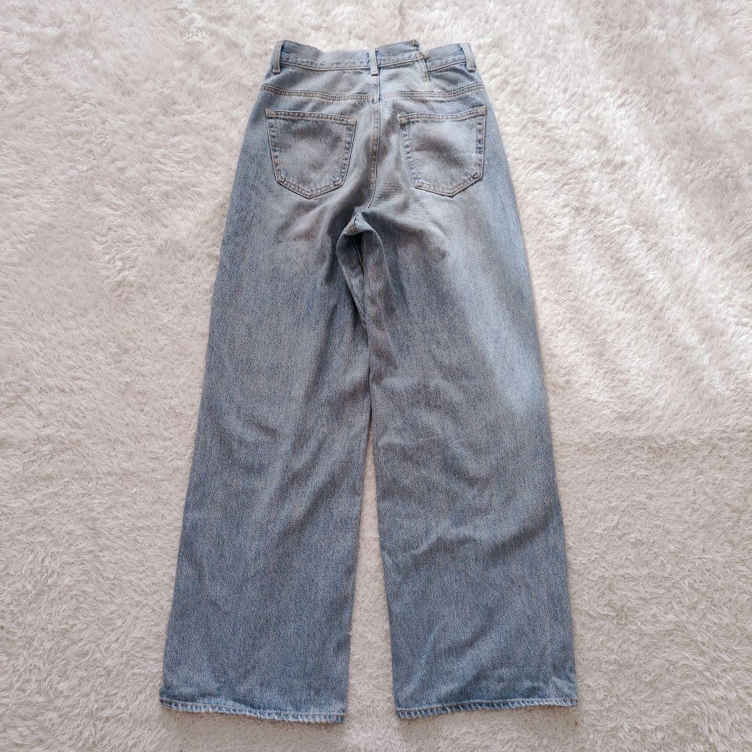 MOUSSY　CROSS WAIST WIDE STRAIGHT　サイズ2