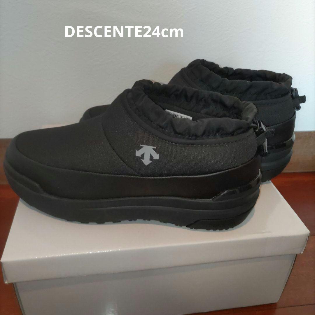 【DESCENTE】ブラック ブーツ US 6 24cm