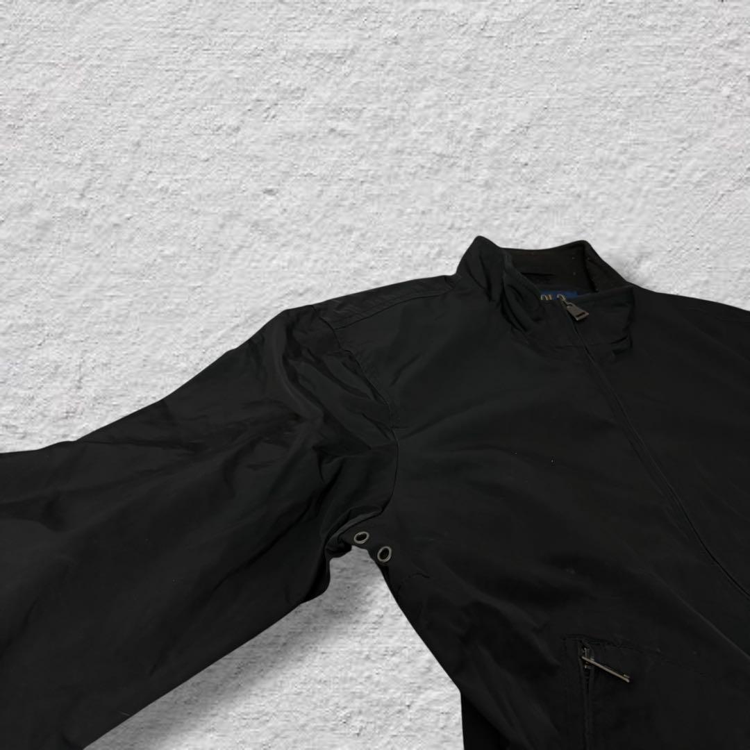 ttラルフローレンドリズラージャケットスイングトップブラックポニー古着