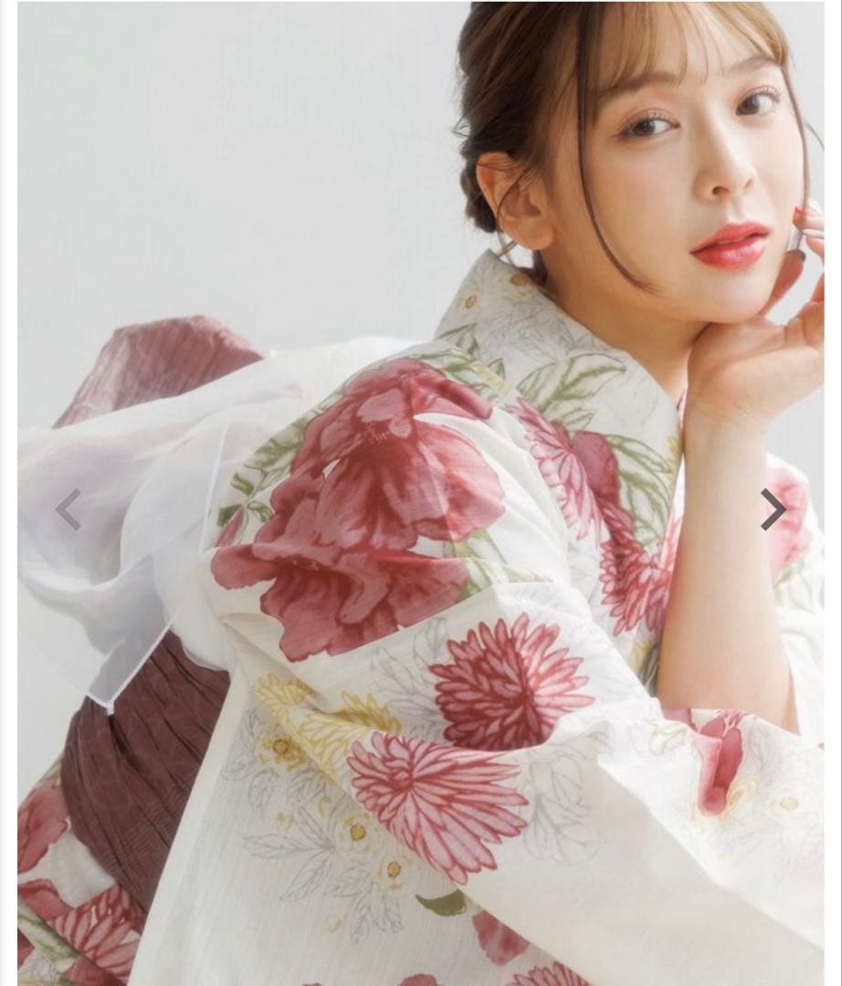 浴衣 Dita 大正ロマン牡丹寄せ