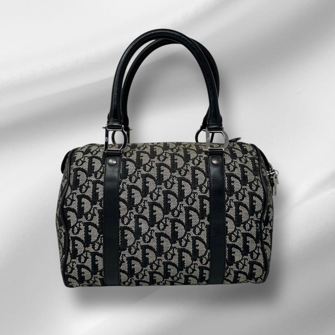 【良品】クリスチャンディオール トロッター ボストンバッグ 鍵付き