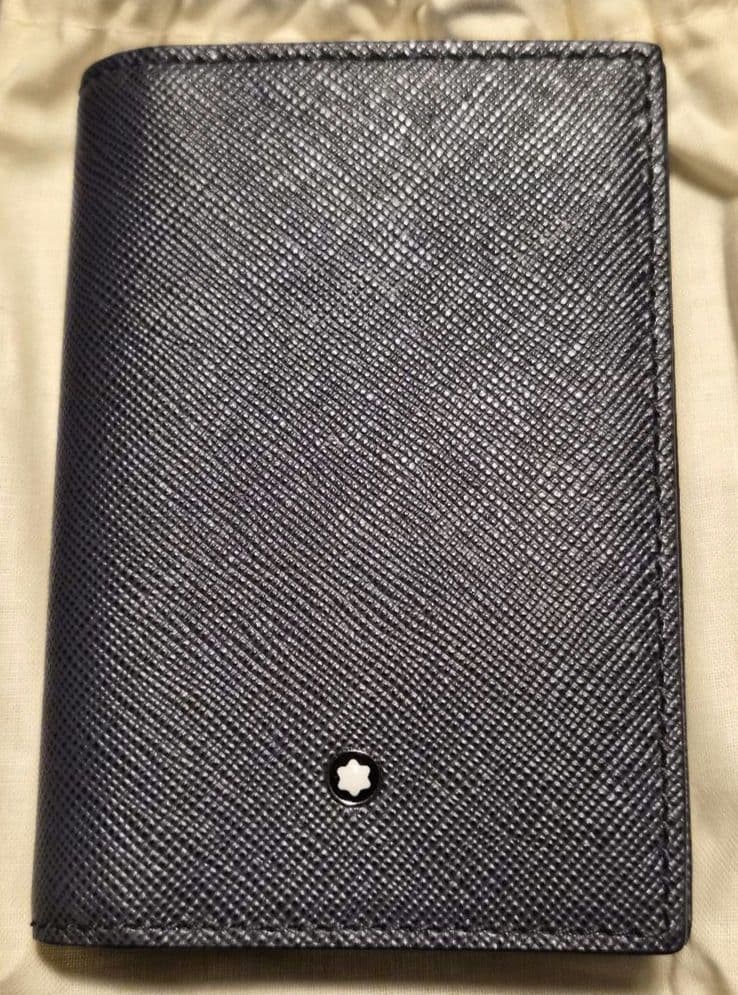 【新品未使用】MONTBLANC モンブラン レザー カードケース グレー