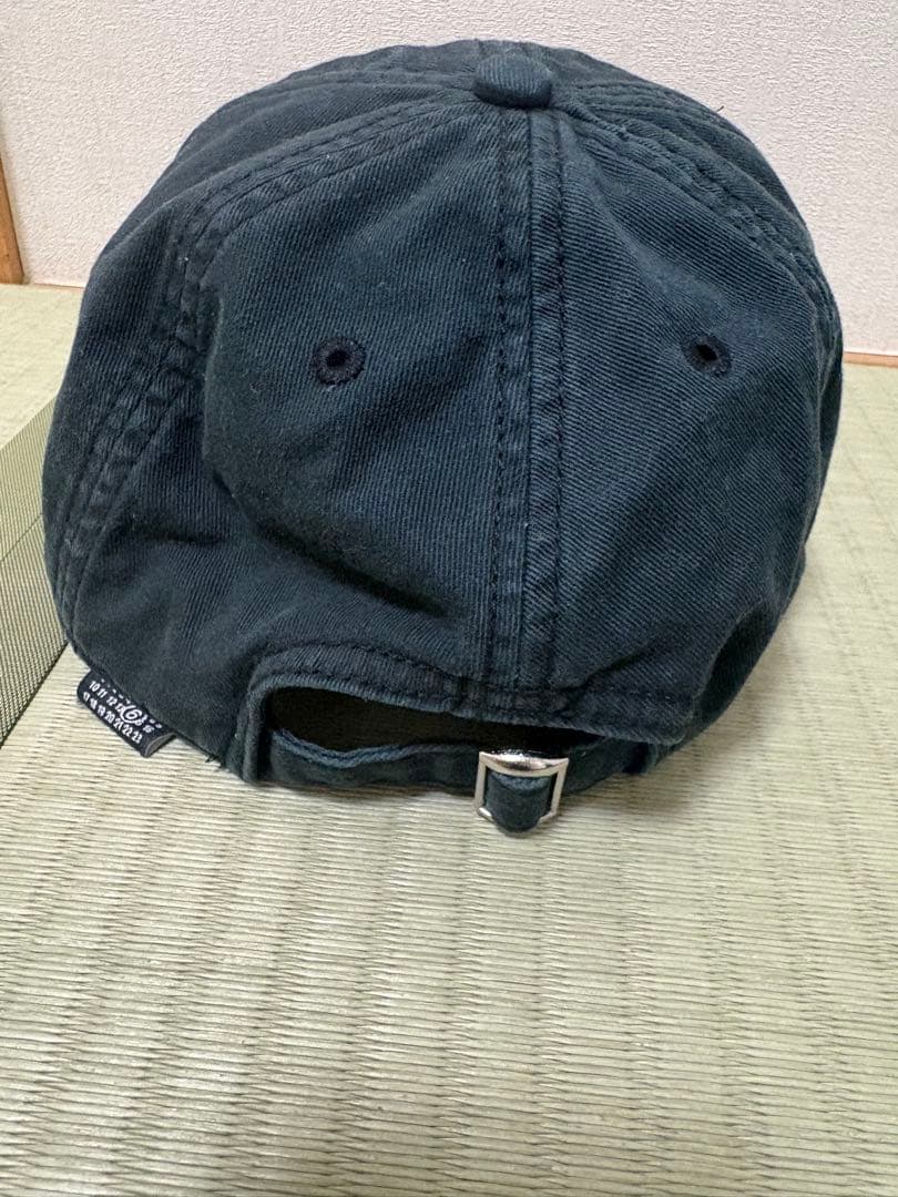 MM6 メゾンマルジェラ　キャップ　黒　チャコール