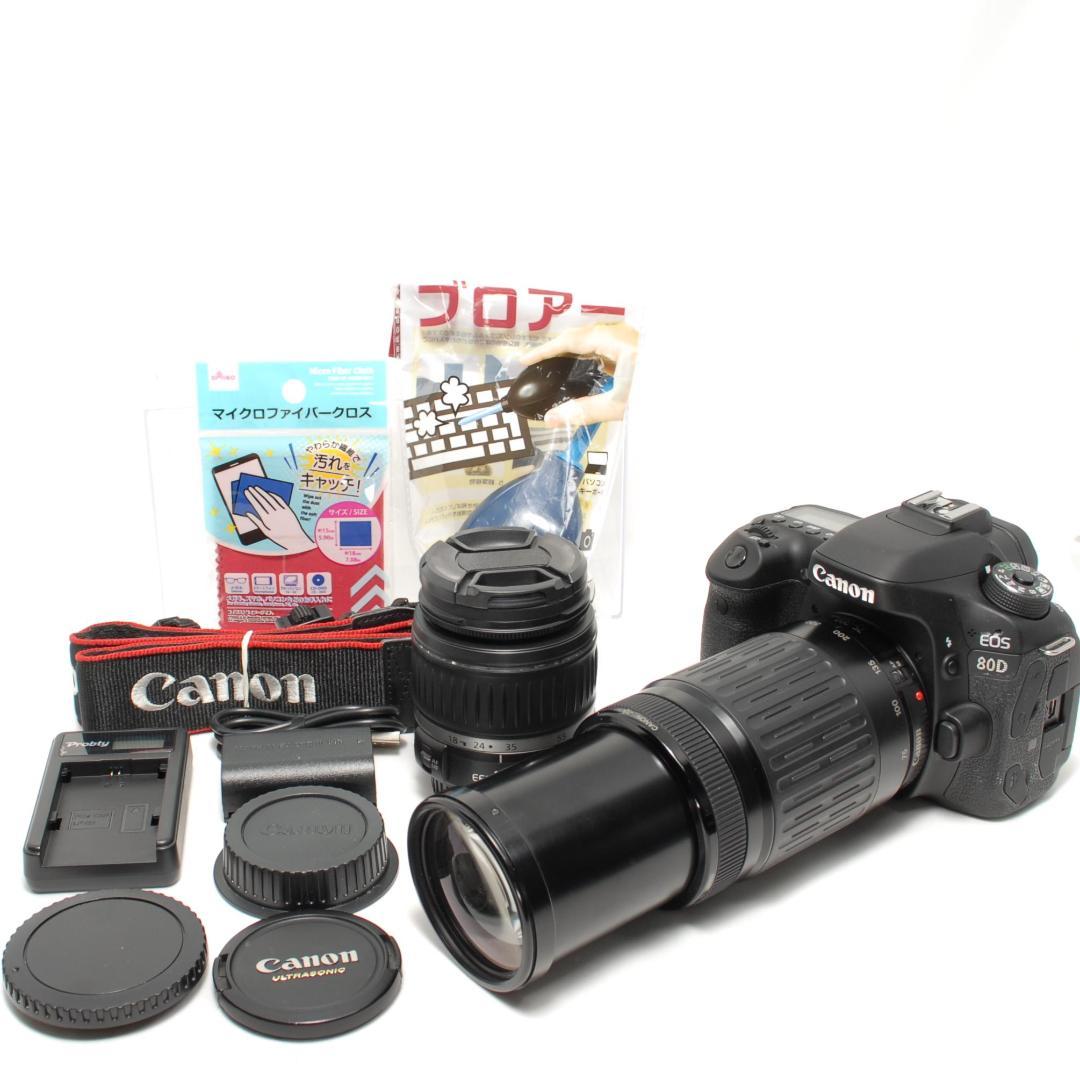 ☘️動作良品☘️Wi-Fi搭載 Canon EOS 80D ダブルレンズ