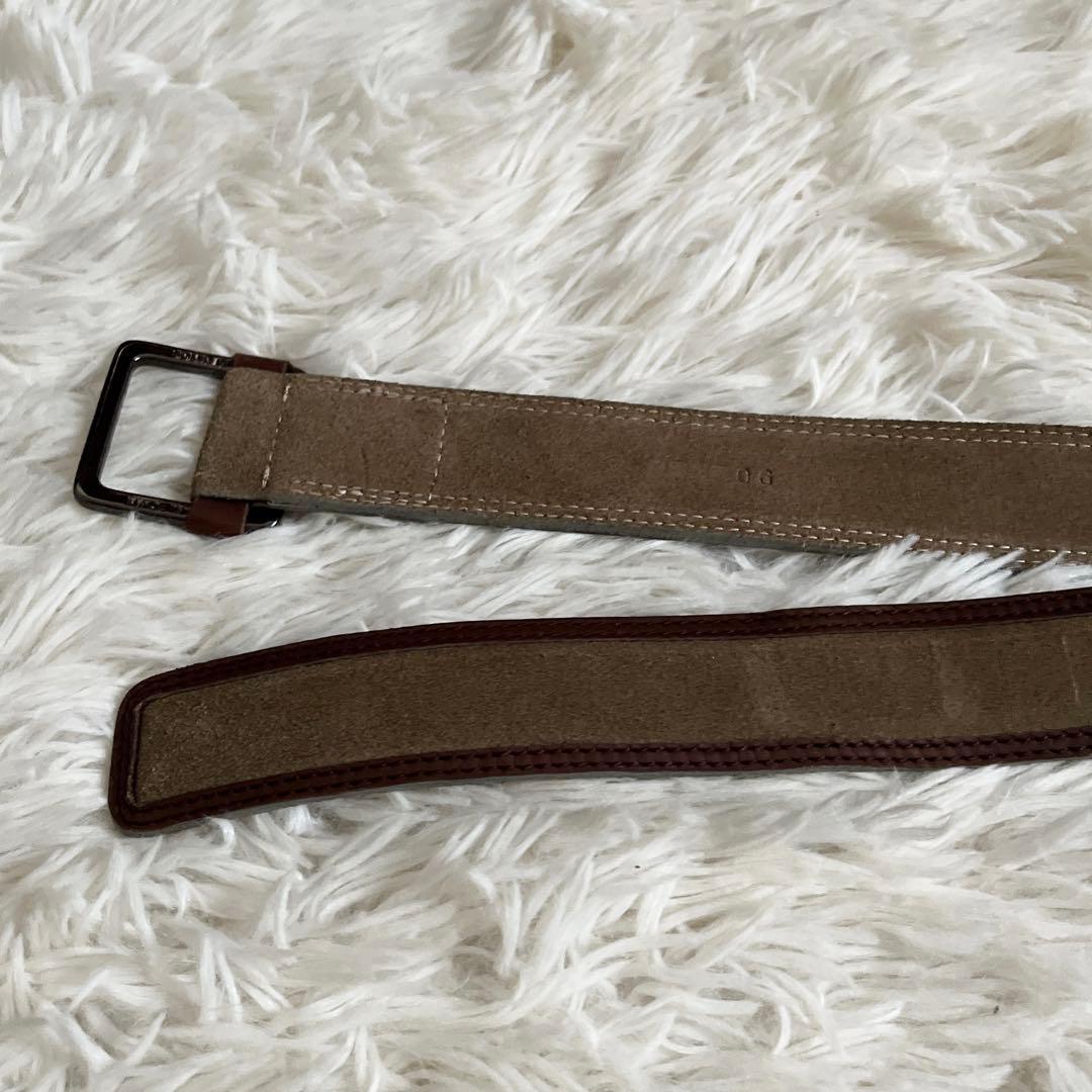 新品✨️ エルメネジルドゼニア ベルト スエード レザー ブラウン 極希少✨️