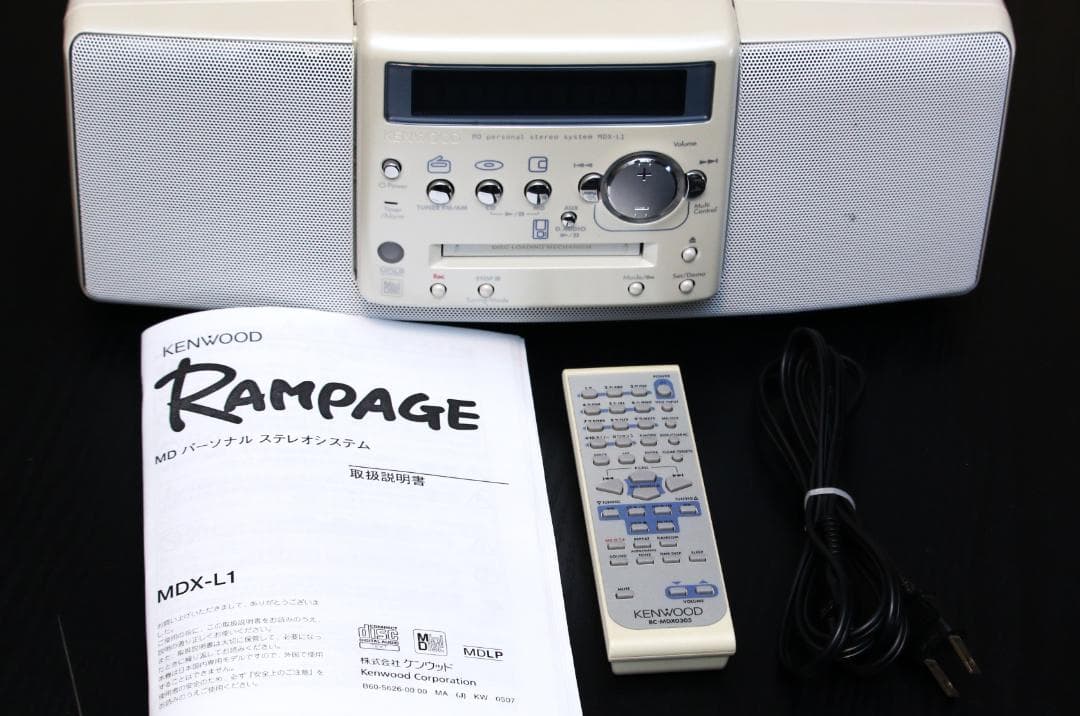 KENWOOD MDX-L1 CD/MD/TUNER コンポ ラジカセ 極美品