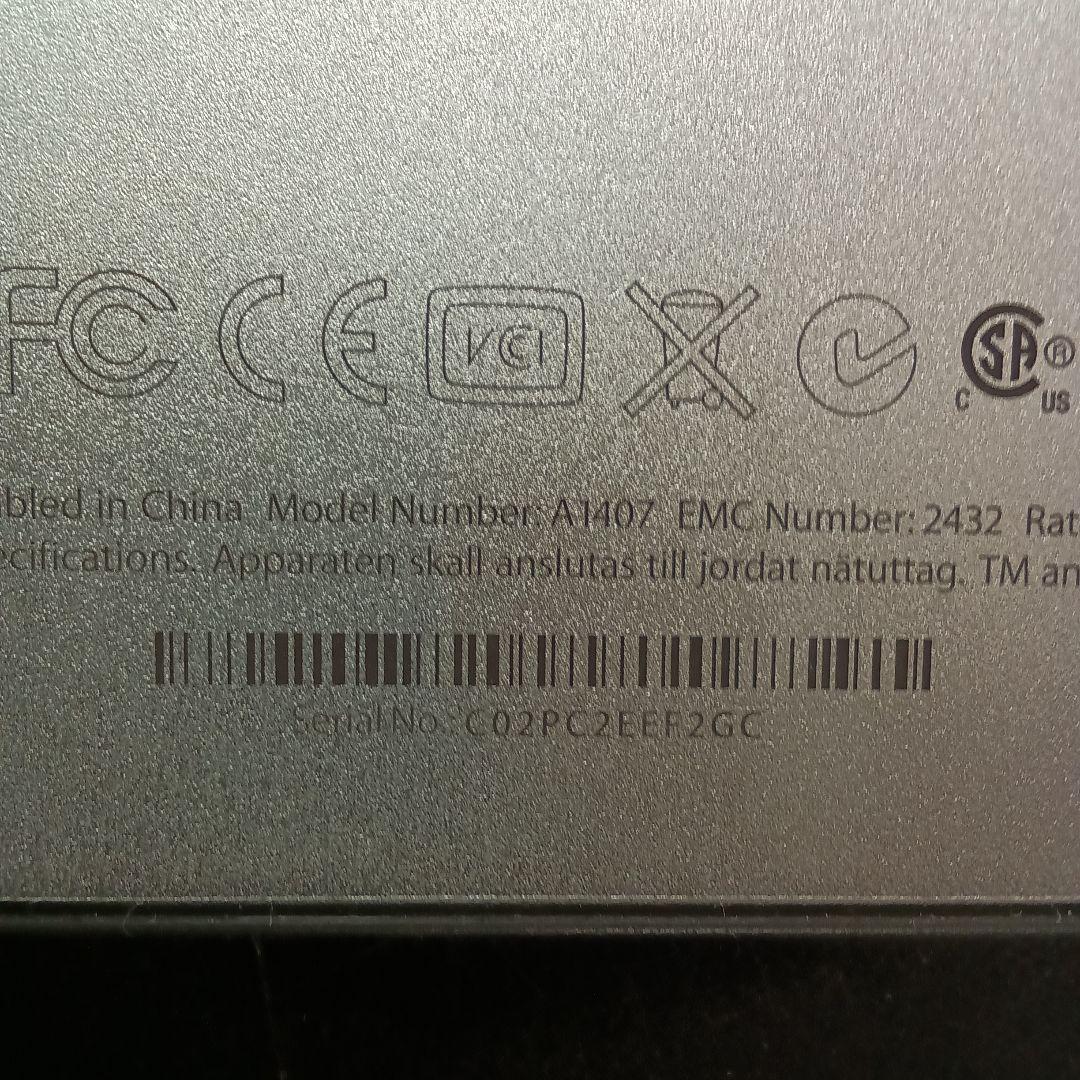 Apple Thunderbolt Display 27インチ A1407 ㉓