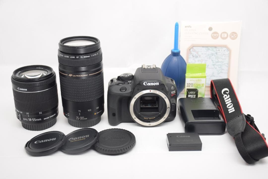 ダブルレンズセット✨Canon EOS Kiss X7✨手振れ補正＆超望遠✨小型