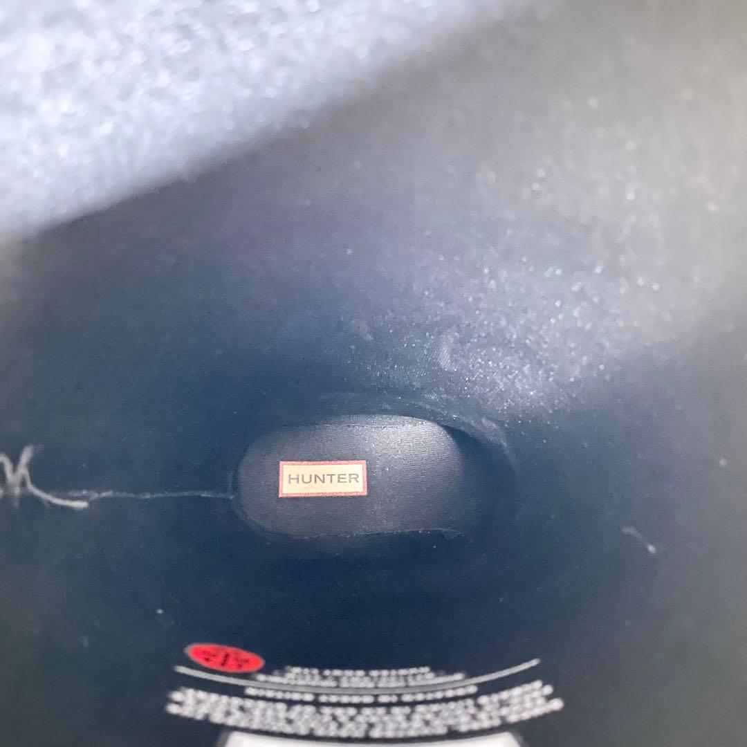 美品　HUNTER ハンター　レインブーツ　ロングブーツ　シューズ　雨　長靴　黒