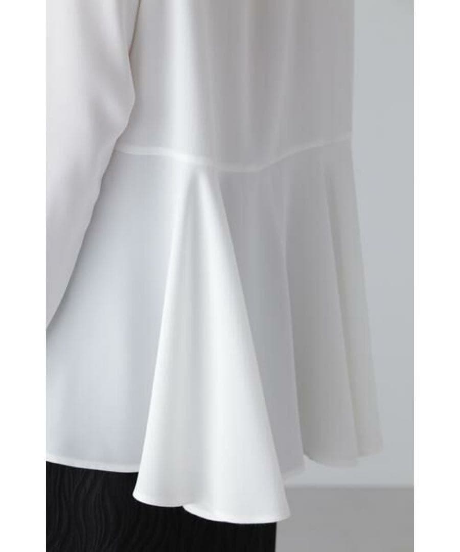 ADORE アドーア ドビークロスブラウス トップス シャツ ブラック