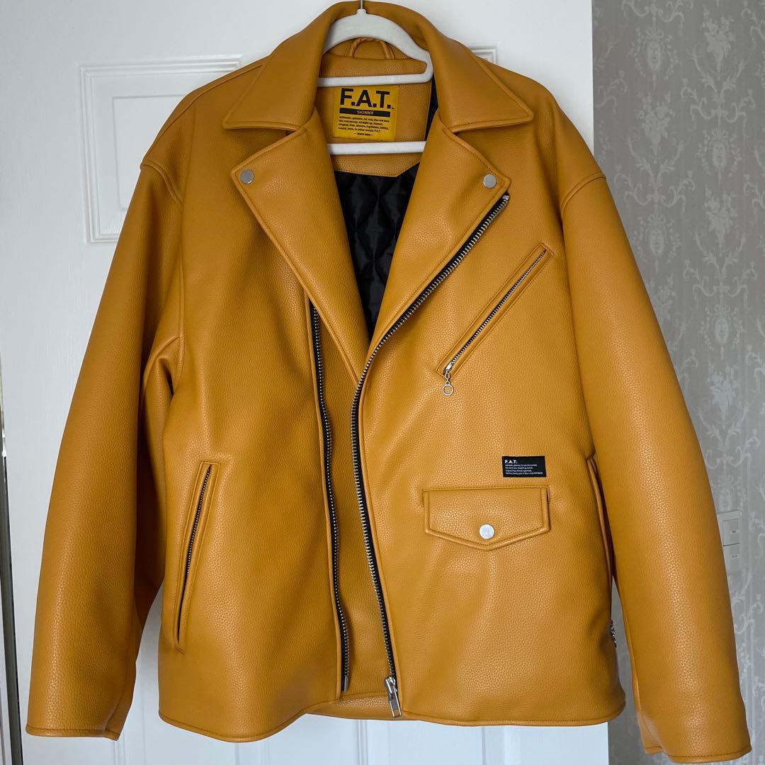 b*e様 FAT イエロー レザーダブルライダース