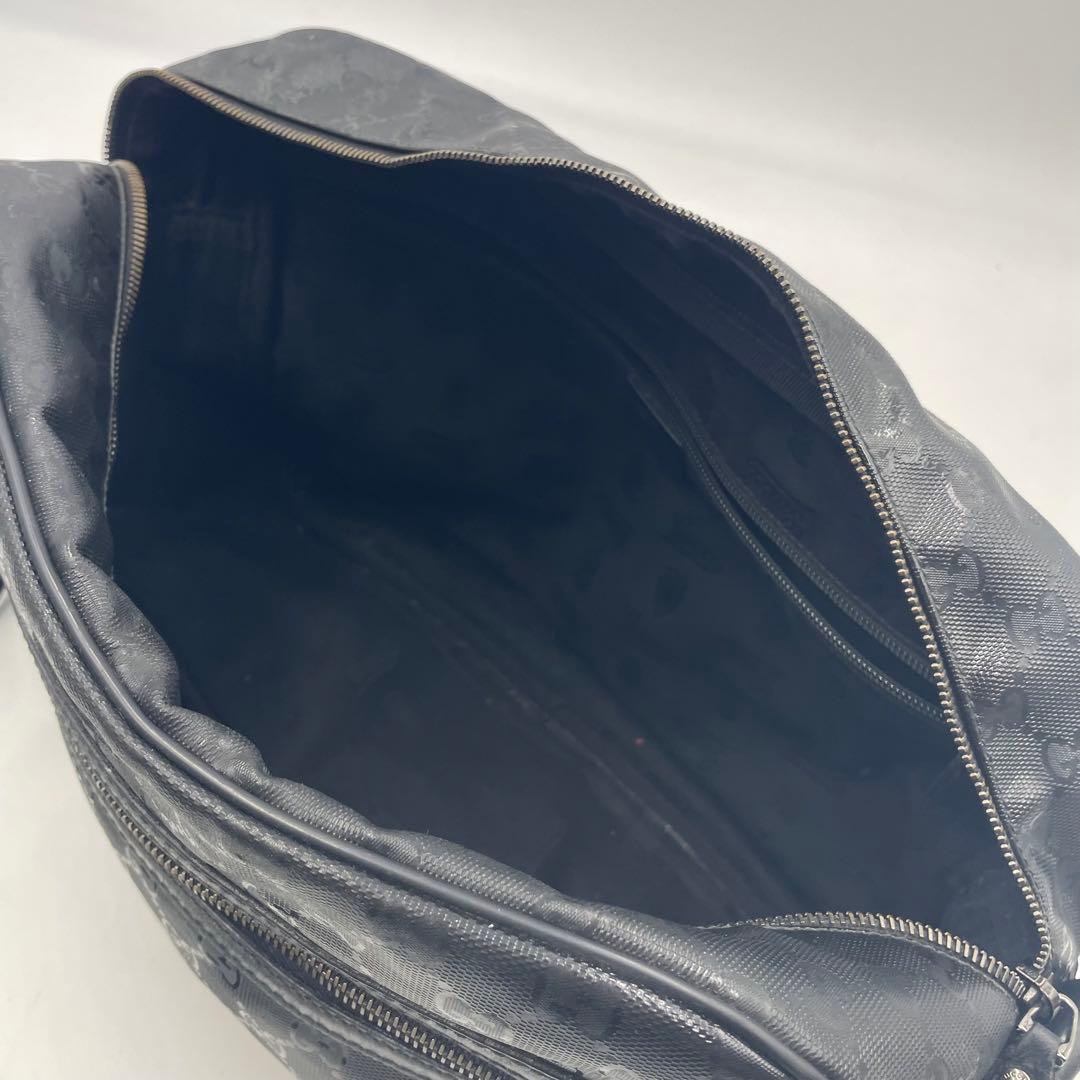 GUCCI グッチ ショルダーバッグ GG インプリメ メッセンジャー ブラック