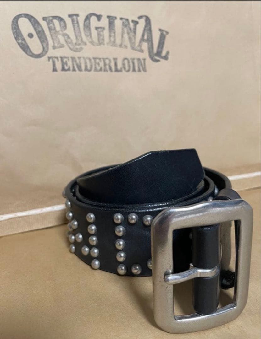 TENDERLOIN スタッズ付きブラックベルト
