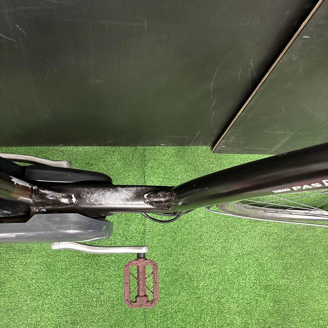 電動自転車 YAMAHA PAS Raffini ブラウン 3人乗り対応　83★