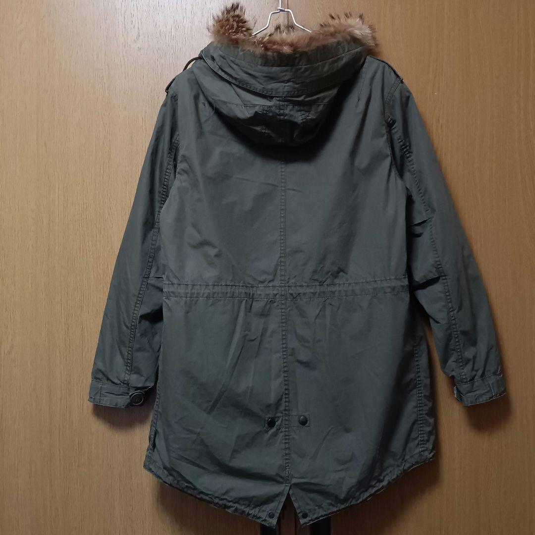 《アルファインダーストリーズ》SHIPS別注 モッズコート オリーブグリーンM