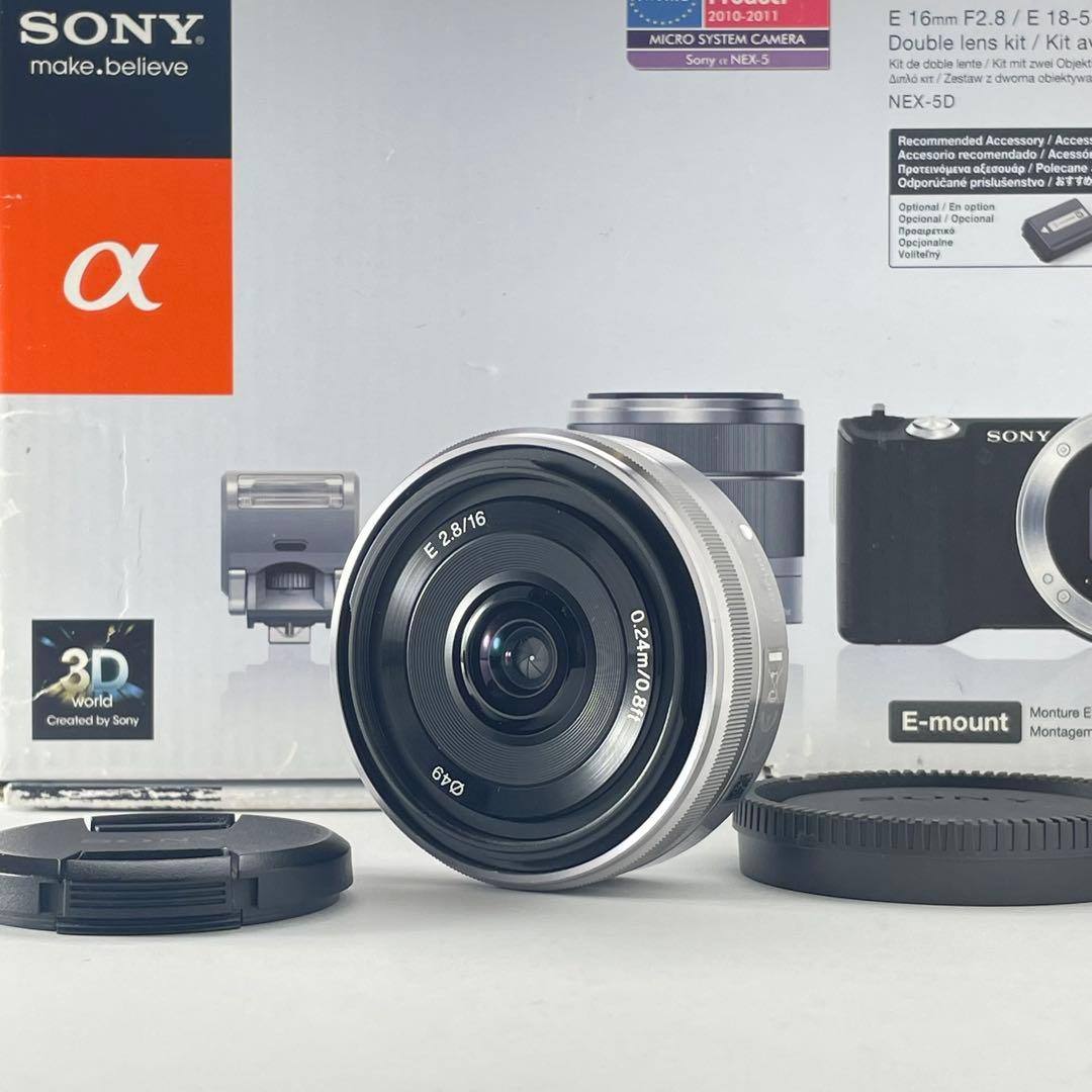 【美品・返品保証 】Sony SEL16F28 単焦点 パンケーキレンズ
