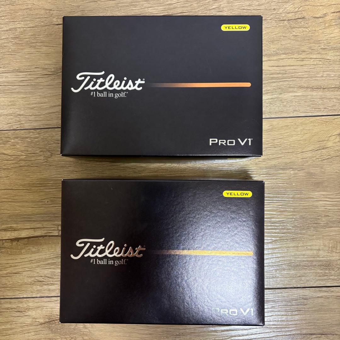 Titleist Pro V1 イエロー 2025年　2ダース