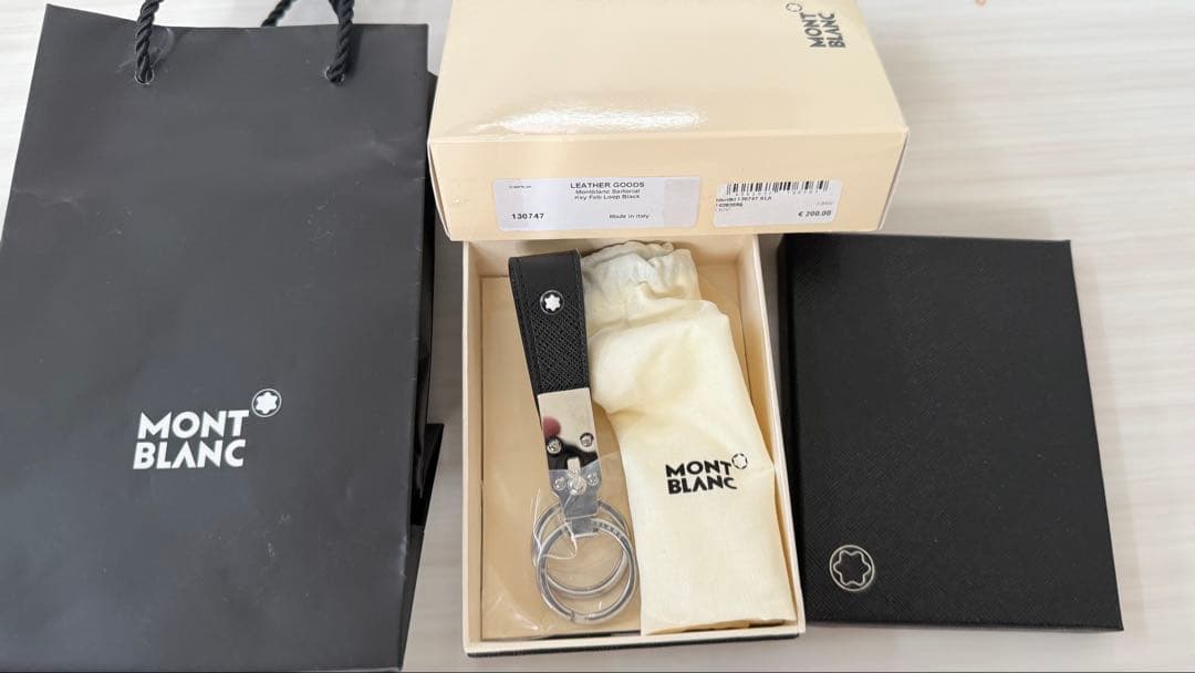 A&SMONTBLANC キーリング ブラック