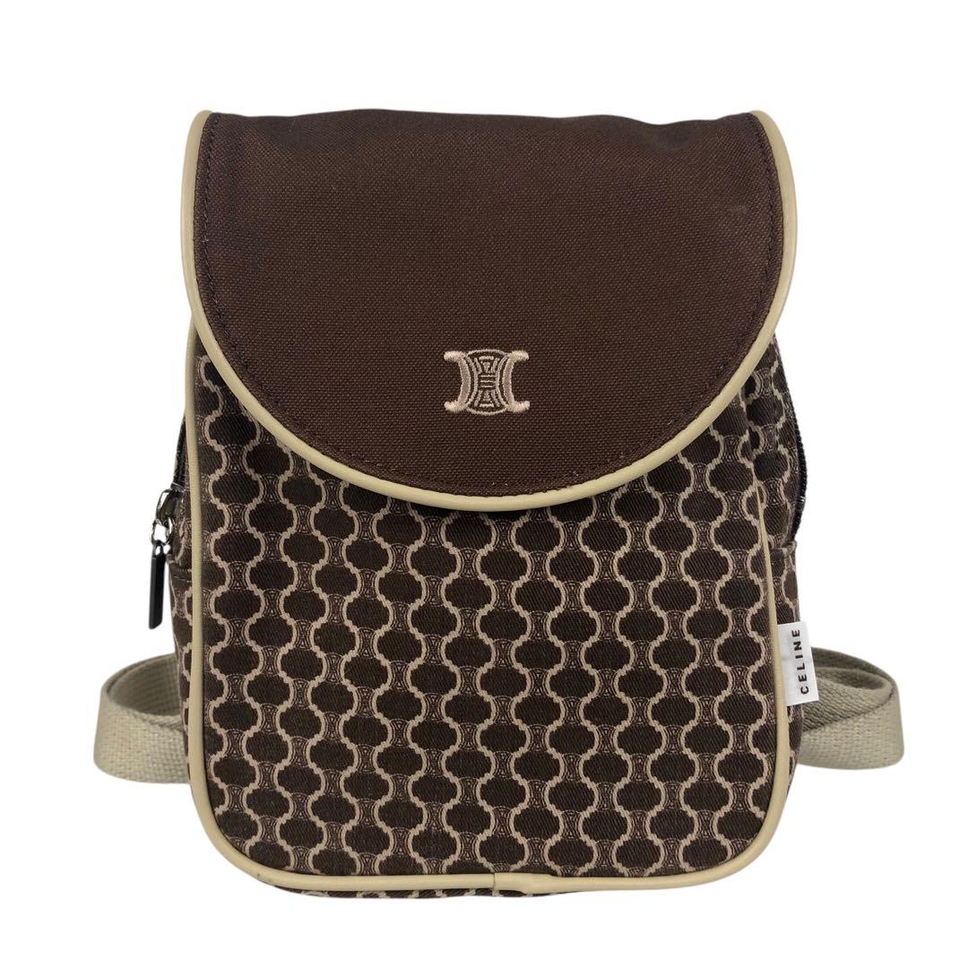 m*➿様 希少 CELINE セリーヌ キッズ 子供 ミニ リュック マカダム