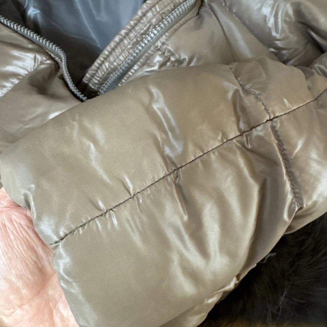 美品✴︎デュベティカダウン40kappaモカベージュラクーンファー