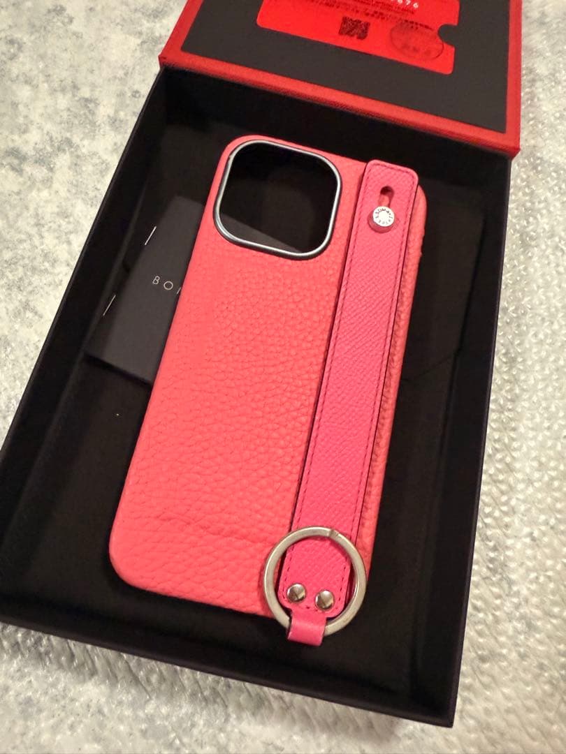 BONAVENTURA iPhone 15 Pro Max 用ケース ピンク系色