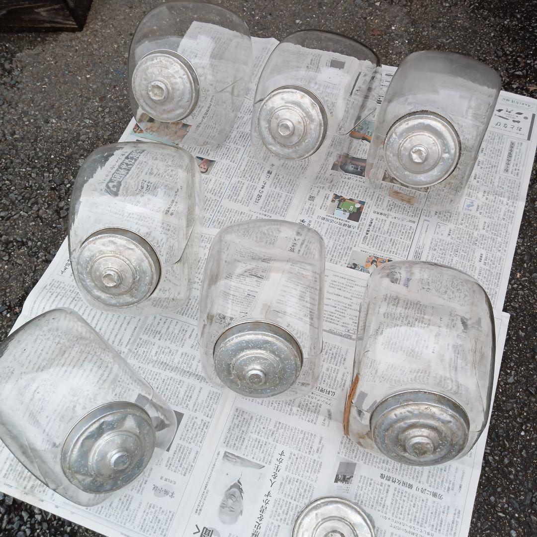 送料無料　匿名　昭和レトロ　ガラスケース　キャニスター 7個　おまとめ