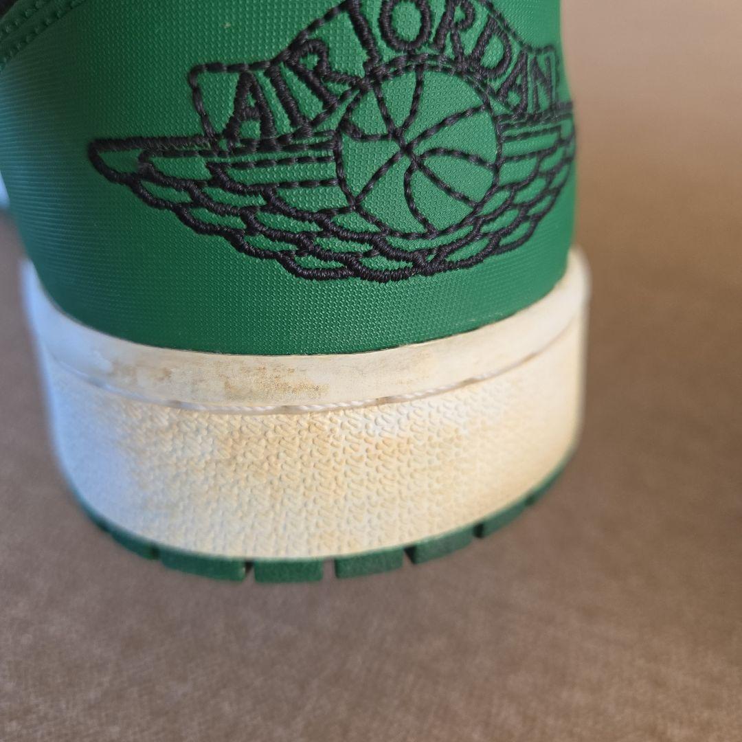 靴 NIKE AIR JORDAN 1 LOW PINE GREEN WHITE
