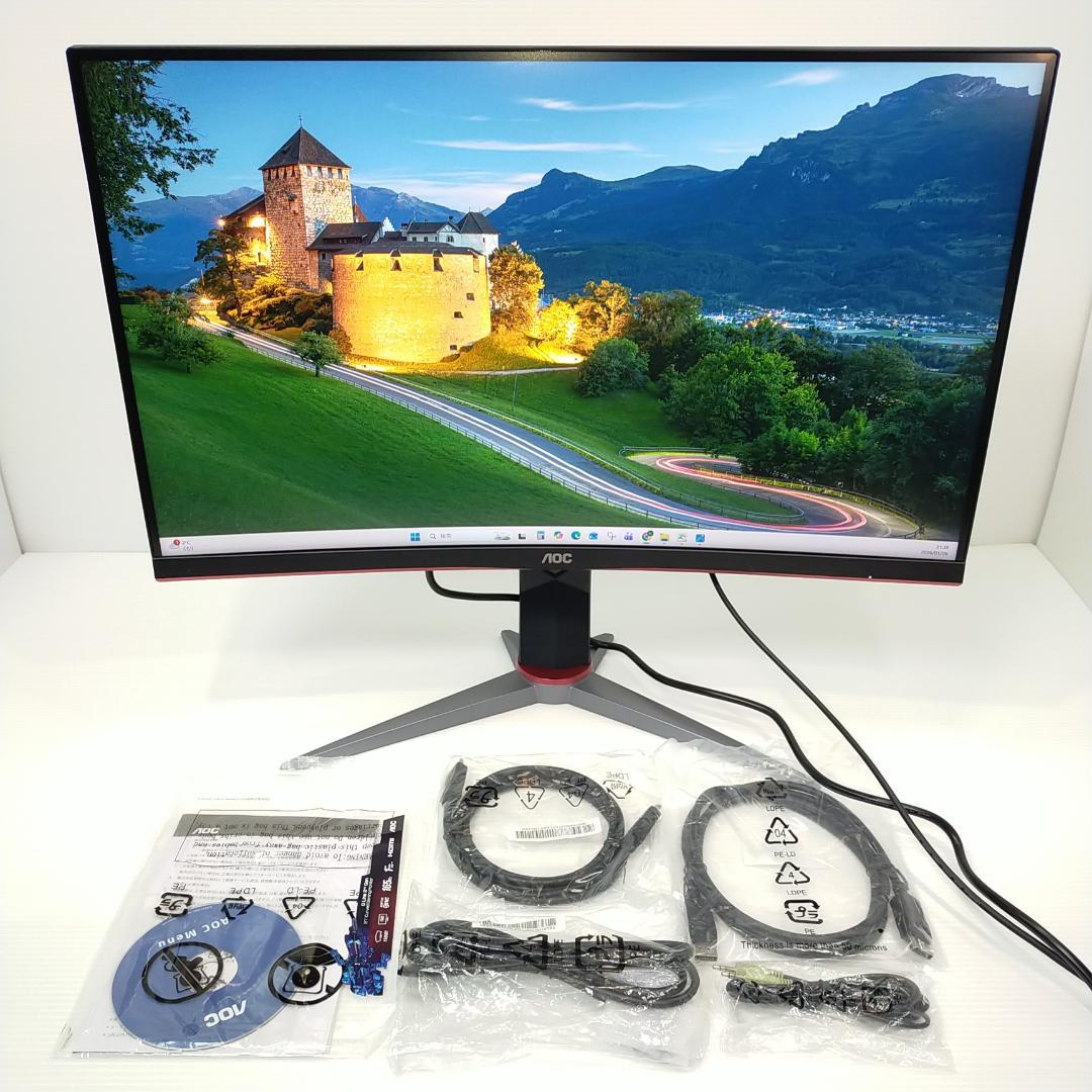 AOC ゲーミング液晶モニター C27G2X/11 27インチ フルHD 曲面