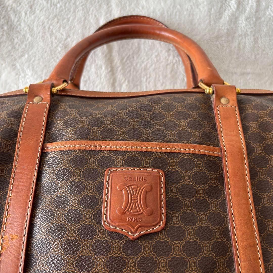 ✨️美品✨️ CELUNE セリーヌ ボストンバッグ ブラゾン柄 レザー PVC