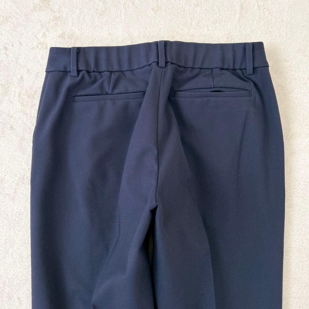 美品✨PLST プラステ ノーカラースーツ 紺　セットアップ L 秋冬生地