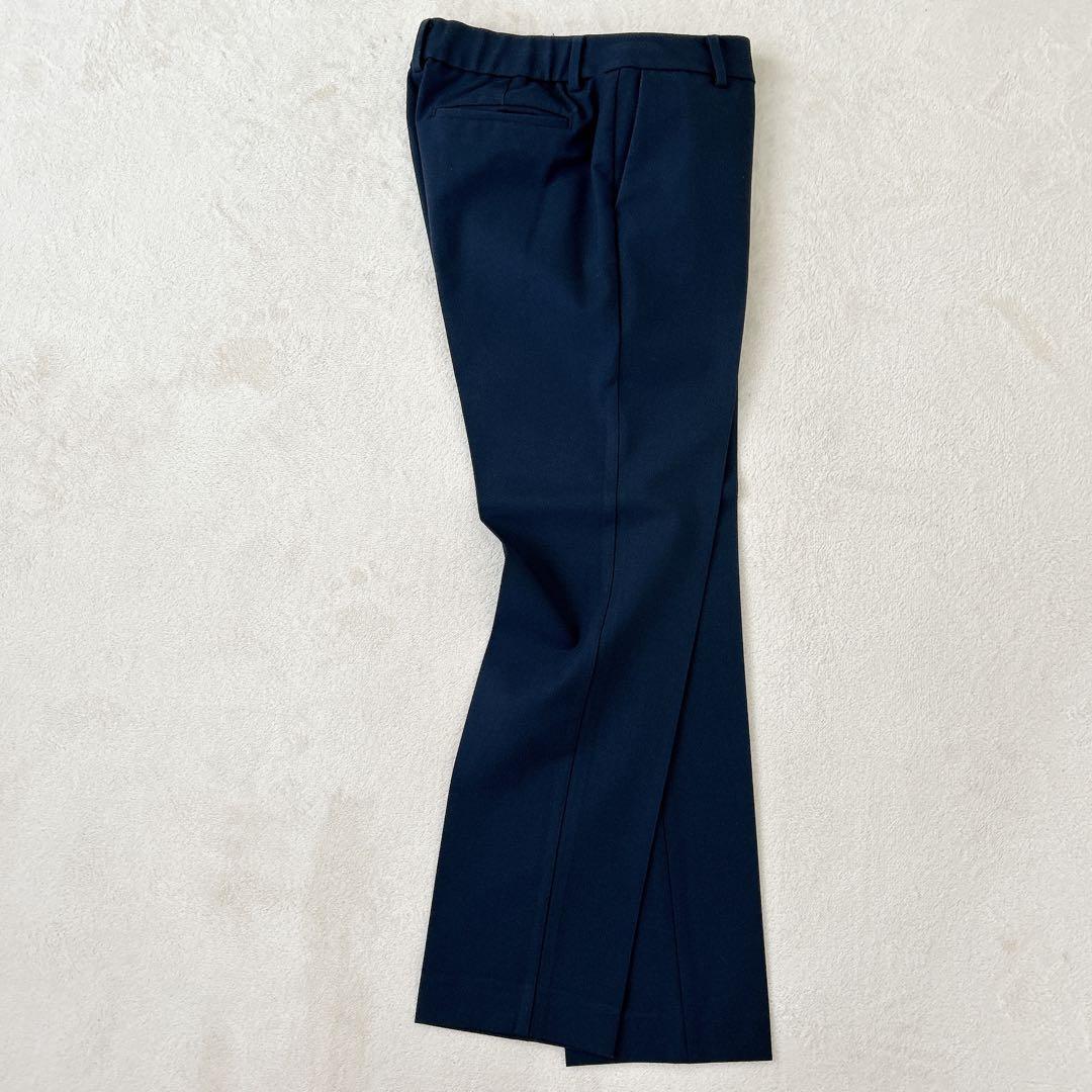 美品✨PLST プラステ ノーカラースーツ 紺　セットアップ L 秋冬生地