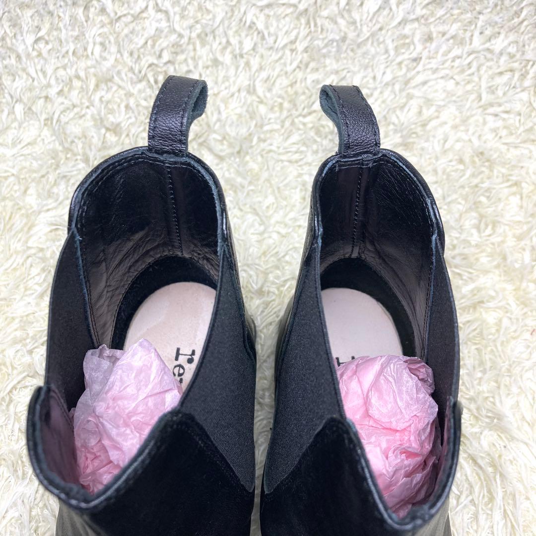 『未使用級』repetto レペット サイドゴアブーツ ショートブーツ ブラック