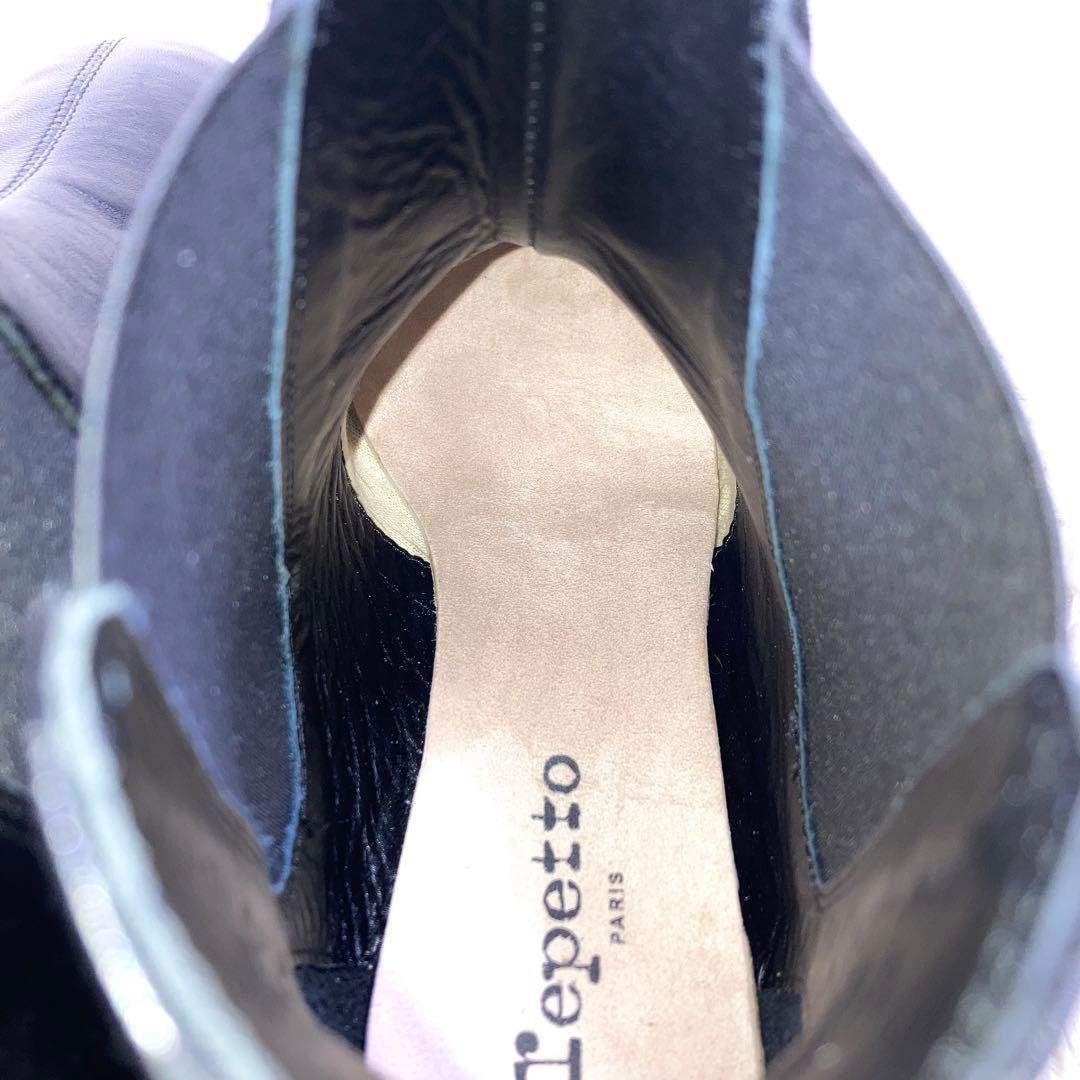 『未使用級』repetto レペット サイドゴアブーツ ショートブーツ ブラック