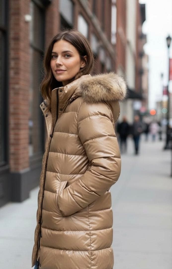 SuiBhove＊MONCLER モンクレール＊リアルファーロングコート