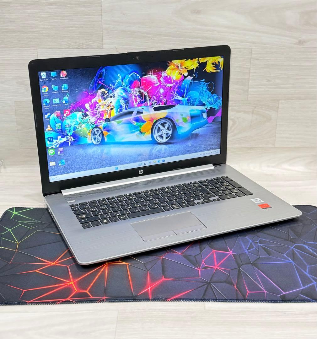 10世代HPノートRadeon搭載/16GB/256+1TBフルHD 17インチ