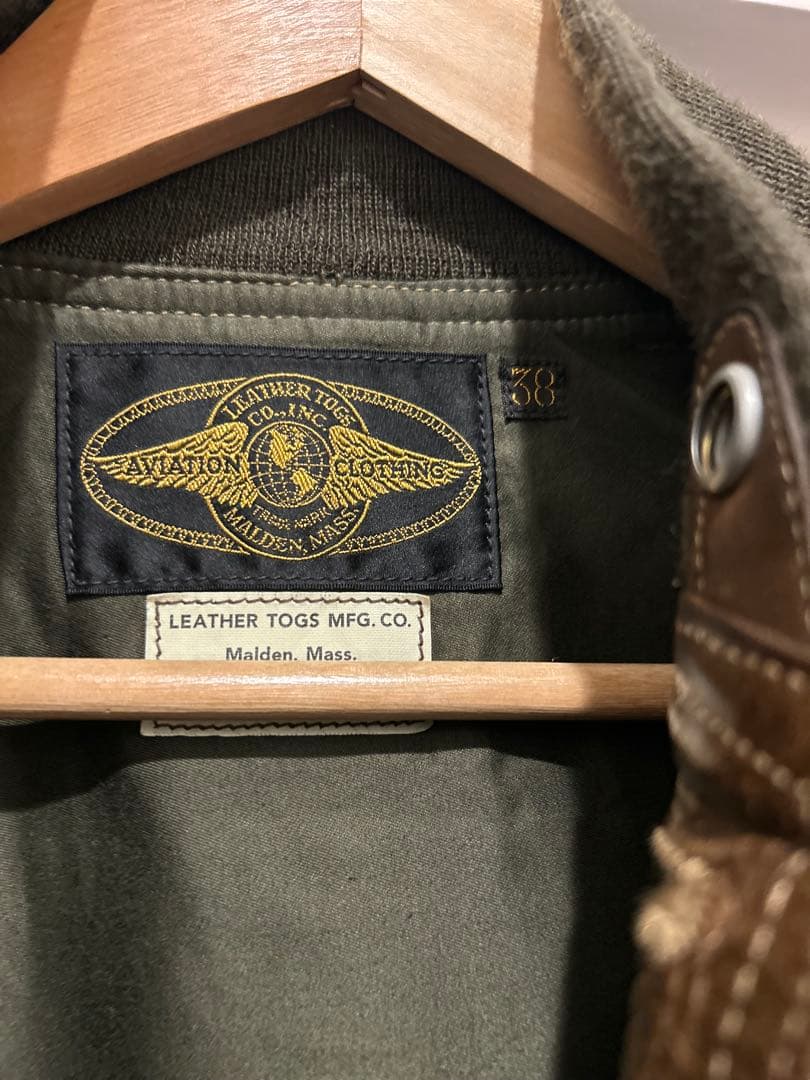 m*a様 激渋　FREEWHEELERS 37j1 オリーブ　レザージャケット