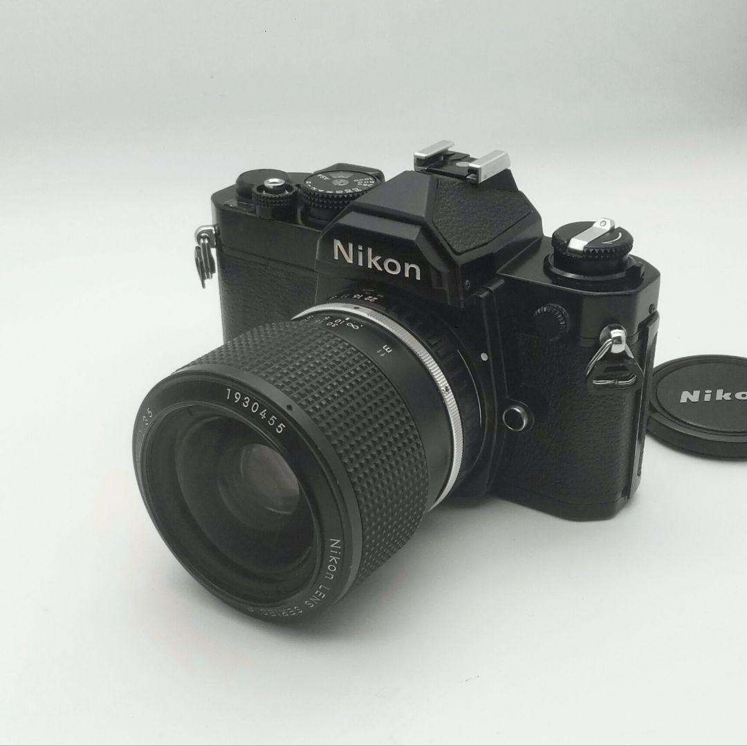 希少完動品【昭和レトロ】Nikon FM+Nikonレンズ+新品電池セット