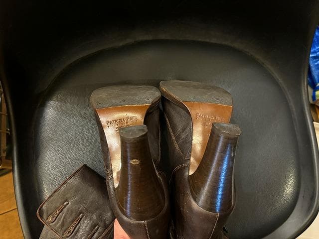 @*a様 PATRIZIA PEPE・イタリア製・本革茶ブーツ・25cm