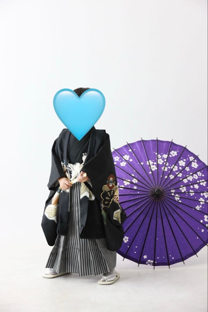 七五三　5歳　袴　着物　男の子　フルセット