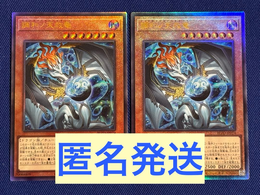遊戯王 調和ノ天救竜 フィドラウリス ハルモニア レリーフ 2枚