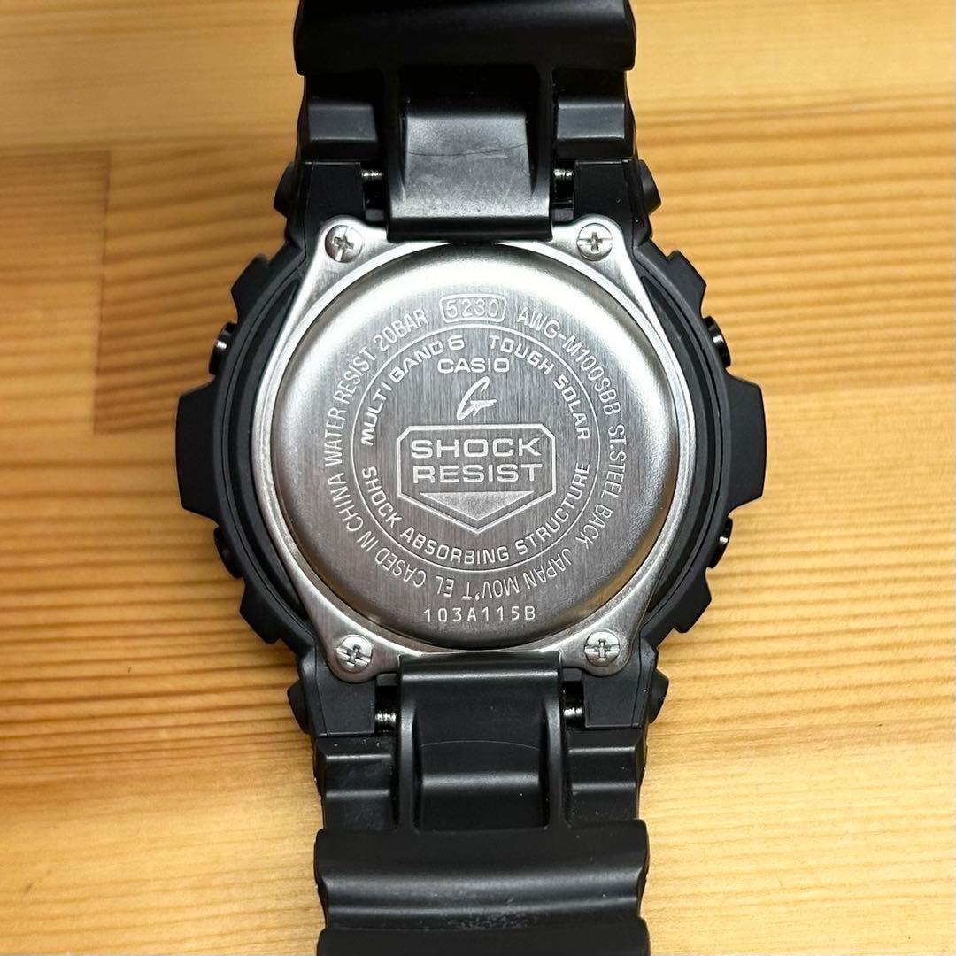 未使用級✨ G-SHOCK AWG-M100SBB 稼動品