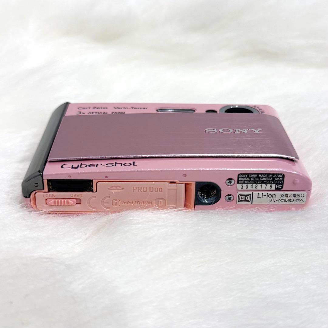 【美品】　SONY ソニー　サイバーショット DSC-T70 デジカメ　ピンク