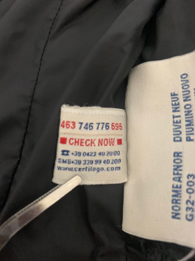 モンクレール　Aライン　ダウンコート　難あり　ブラック