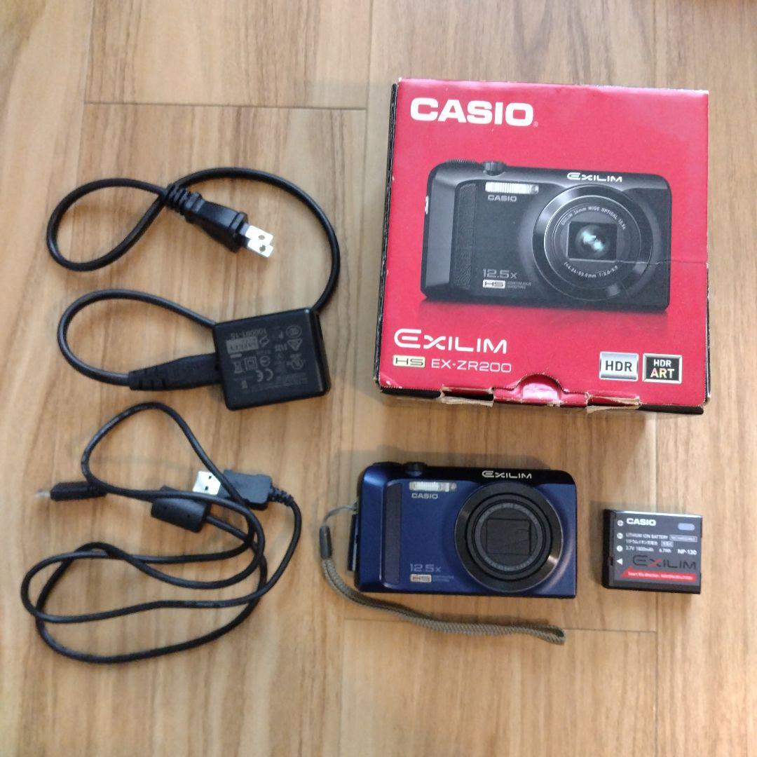 CASIO EXILIM EX-ZR200デジタルカメラ・バッテリー